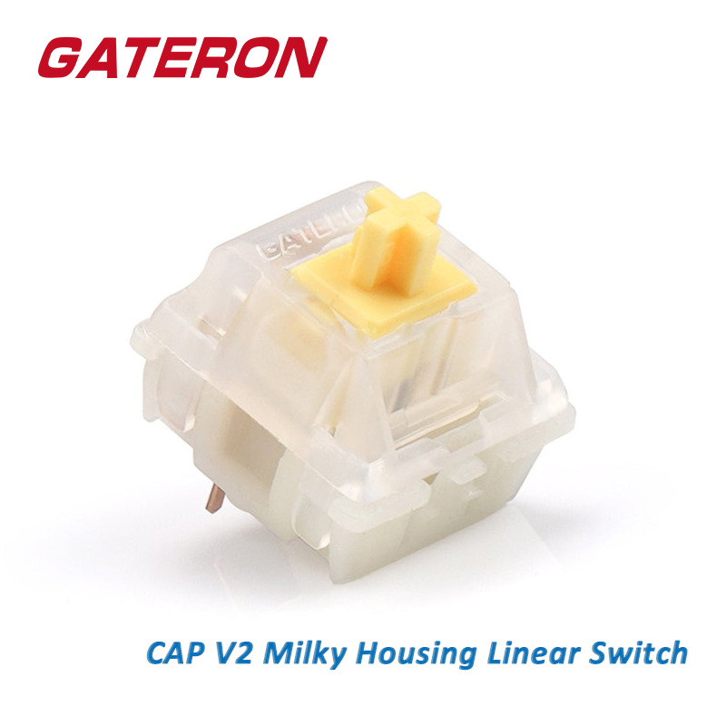 Gaming Accessories Aesthetic - GateronキャップマイキーイエローリニアKS-25 5ピンDIYホットスワップ35個/パックゲーム用メカニカルキーボードスイッチ