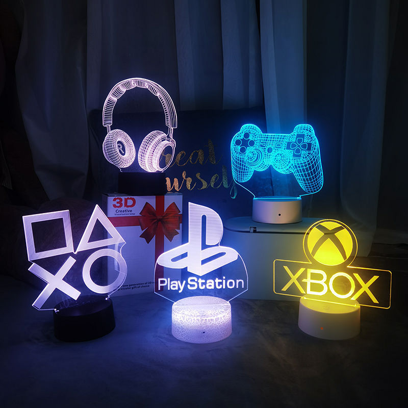 ランプ、ナイトライト、テーブルランプ 3D LED USB電 - Accessories For Your Gaming Room のレビューと価格