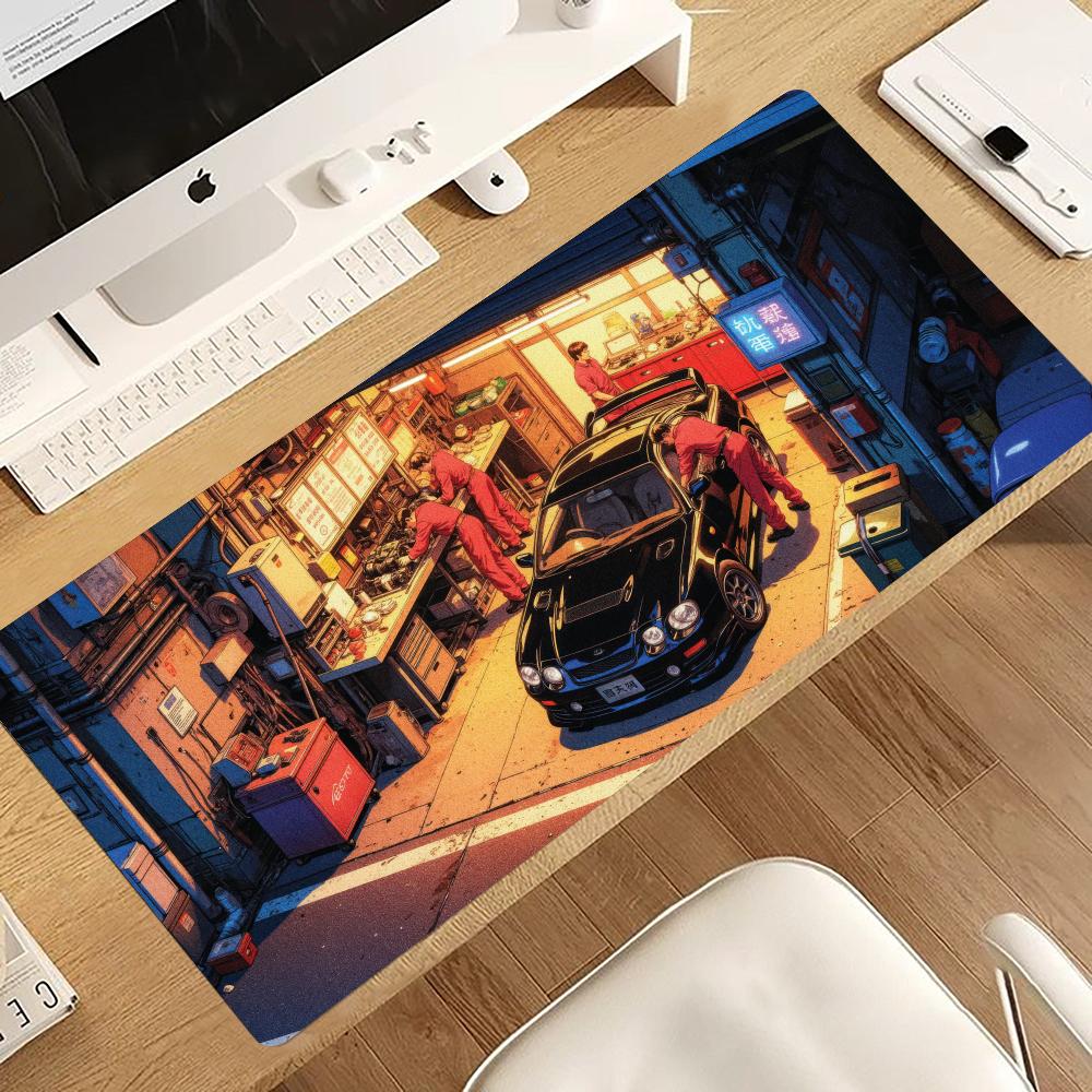レトロ修理工場レーシングカーマウスパッド、PCゲーミングマウ - Gaming Accessories Shop のレビューと価格